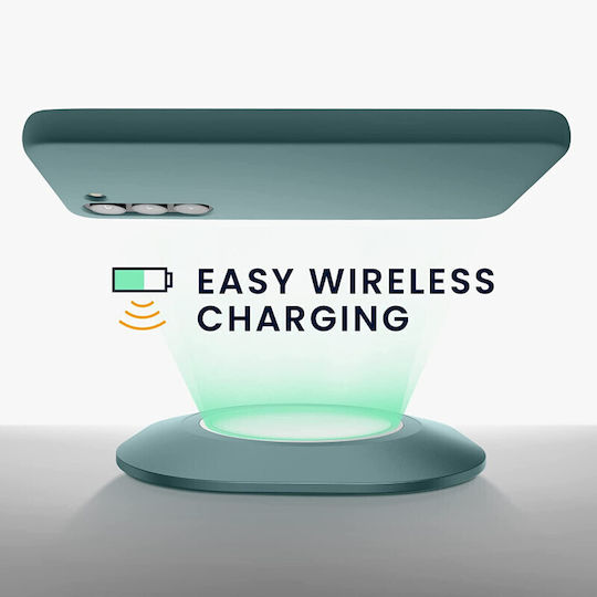 KWmobile Wireless Charger Friendly Back Cover Silicone Arctic Night (Galaxy S23+)