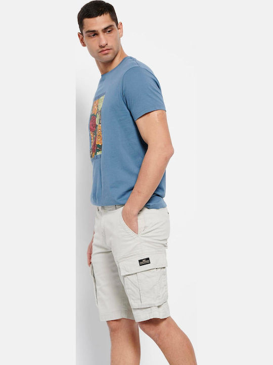 FBM007-00203 Men's Shorts Cargo Silver Grey