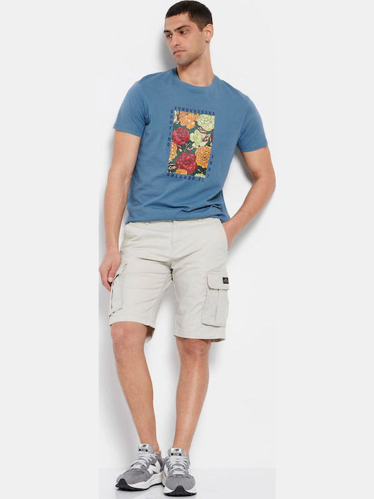 FBM007-00203 Men's Shorts Cargo Silver Grey