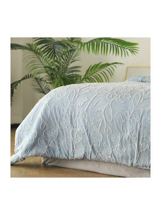 Melinen Ariel Coverlet Queen Size from Polyester Light Blue 220x240cm