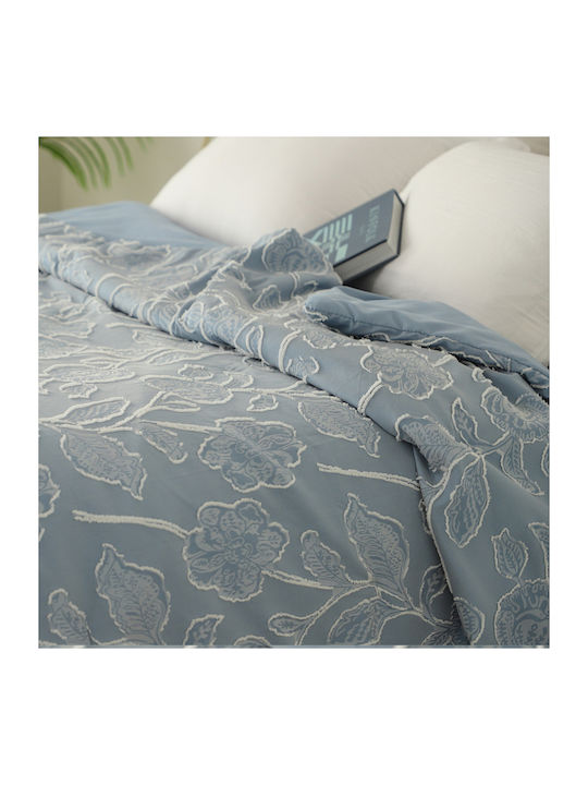 Melinen Ariel Coverlet Queen Size from Polyester Light Blue 220x240cm