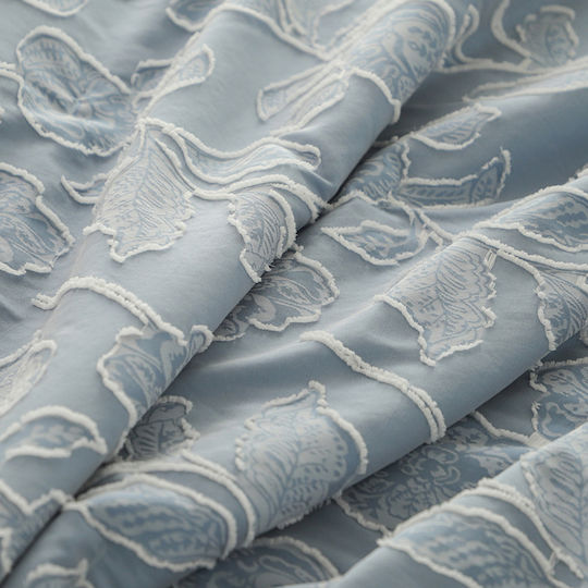 Melinen Ariel Coverlet Queen Size from Polyester Light Blue 220x240cm