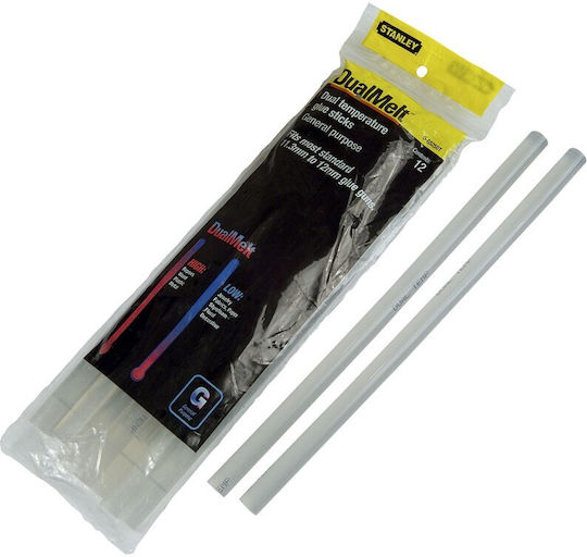 Stanley Hot Glue Stick 1-GS25DT Transparent 11.3mm 12pcs