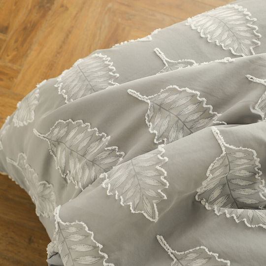 Melinen Isla Coverlet Queen Size from Polyester Gray 220x240cm