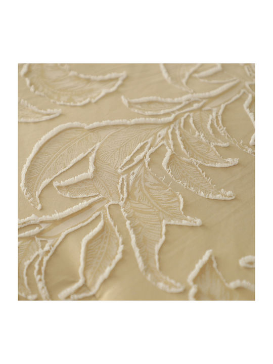 Melinen Kira Coverlet Queen Size from Polyester Beige 220x240cm