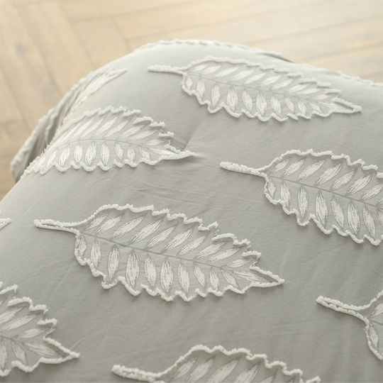 Melinen Isla Coverlet Queen Size from Polyester Gray 220x240cm