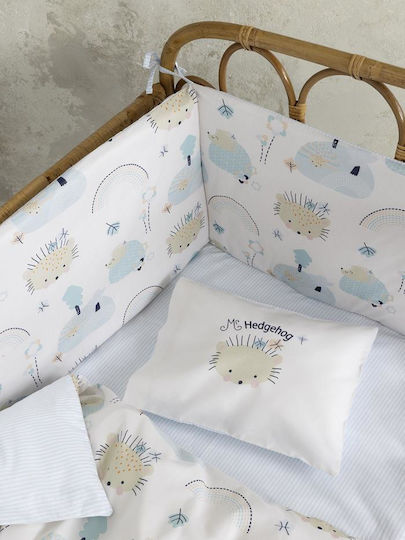 Nima Brillo Baby Sheets Set Crib Cotton Beige 120x170cm 3pcs