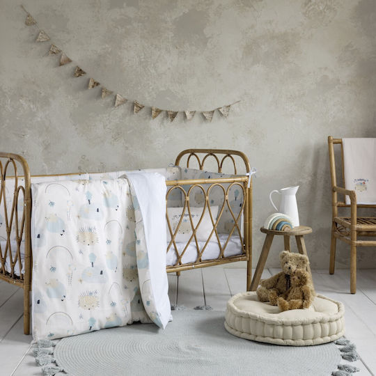 Nima Brillo Baby Sheets Set Crib Cotton Beige 120x170cm 3pcs