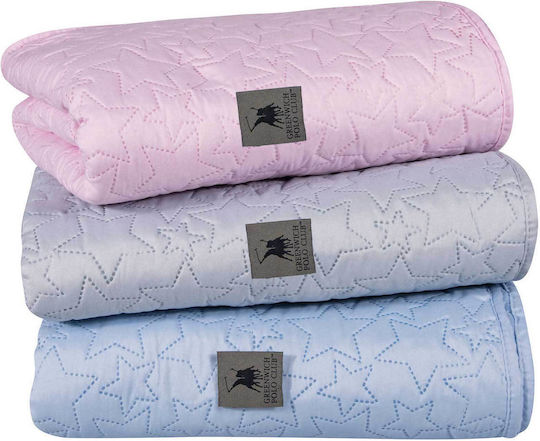 Greenwich Polo Club 3412 Tagesdecke Einzelbett Mikrofaser Rosa 160x220cm