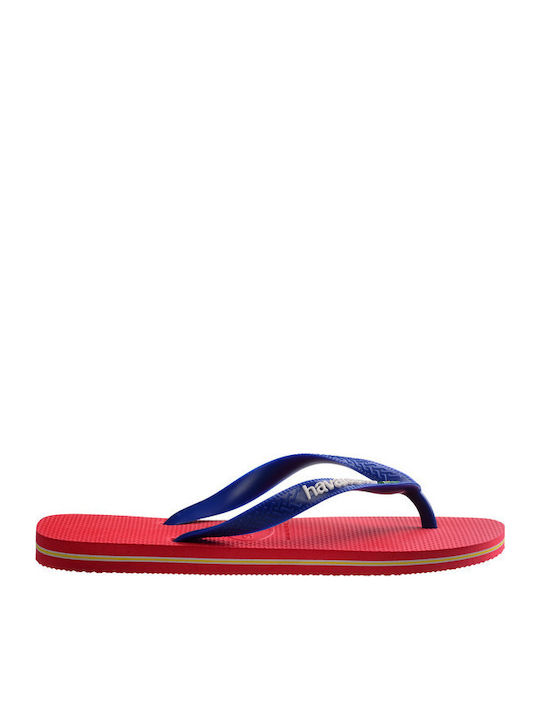 Brasil Logo Women's Flip Flops Blue
