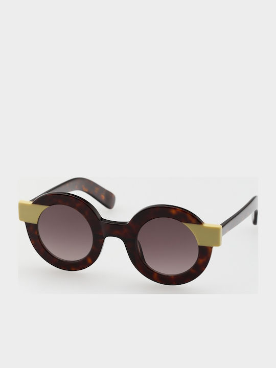 Kaleos Sheridan Women's Sunglasses with Brown Tartaruga Plastic Frame and Brown Lens SHERIDAN 5