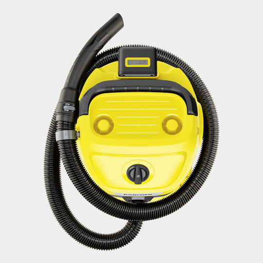 Karcher WD 3-18 Rechargeable Vacuum Wet / Dry Without Charger and Battery with Plastic Bin 17lt