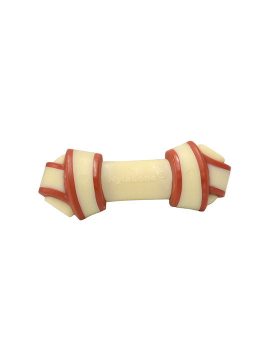 Nylabone Rawhide Knot Dog Toy Bone XSmall Brown