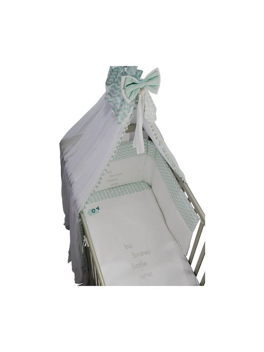 Bebe Stars Elephant Seturi de cearșafuri pentru bebeluși Pentru Patut Bumbac cu Cauciuc Albastre 110x160buc 3buc