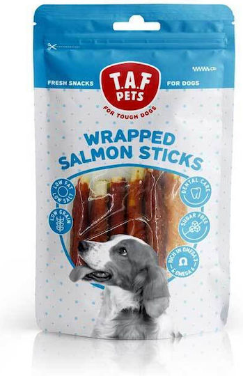 T.A.F. Pets Wrapped Salmon Delicii în formă de baston pentru câini cu Somon 75gr T-11632N