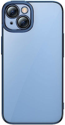 Baseus Plastic Back Cover Durable Set with Tempered Glass Blue (iPhone 14)