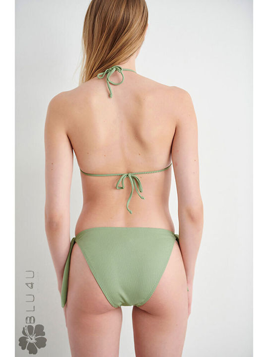 Blu4u Set Bikini Triunghi Verde
