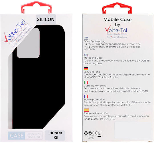 Volte-Tel Back Cover Silicon Negru (Honor X6)