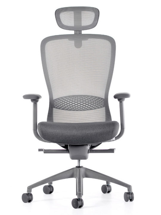 ErgoAction Action Chair VX Καρέκλα Γραφείου με Ρυθμιζόμενα Μπράτσα Grey / Σκούρο Γκρι