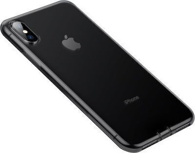 Baseus Simplicity Coperta din spate Silicon Transparent Black (iPhone X / XS) ARAPIPH65-A01