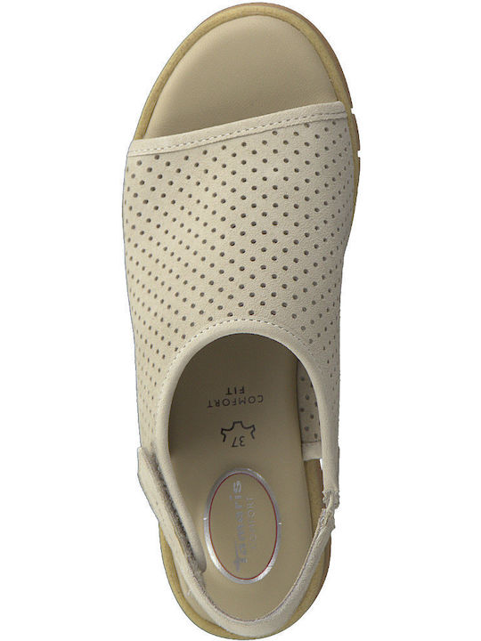 Anatomische Damenplattformen Taupe