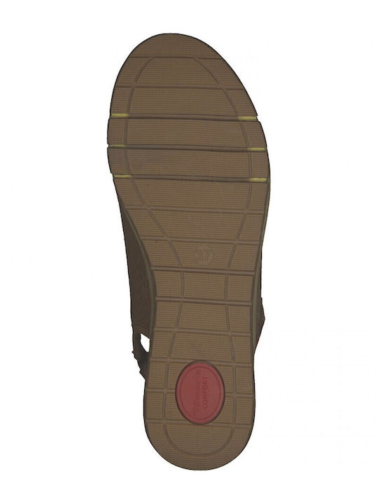 Anatomische Damenplattformen Cognac