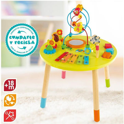 Activity Table made of Wood with Sounds for 18++ Months