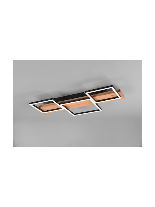 Trio Lighting Harper Modern Metal Ceiling Light with Integrated LED 65pcs Brown