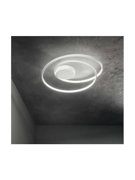 Ideal Lux Dali Modern Metal Ceiling Light with Integrated LED 60pcs Black