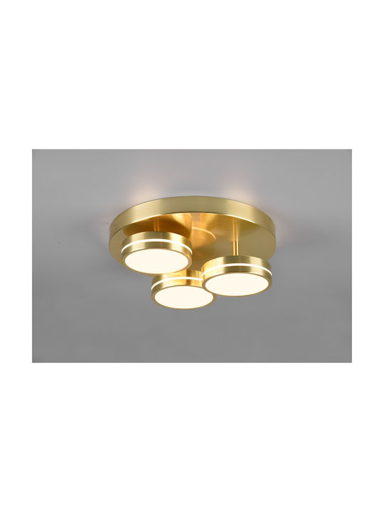 Trio Lighting Franklin Modern Metal Ceiling Light with Integrated LED 35pcs Bronze