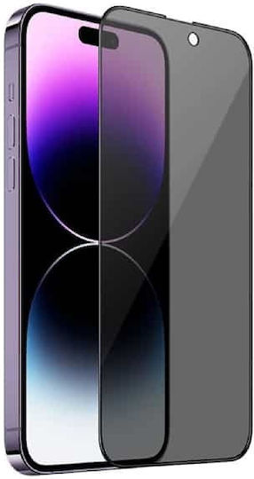 ObaStyle 3D Privatsphäre Gehärtetes Glas Schwarz (iPhone 14 Pro Max)
