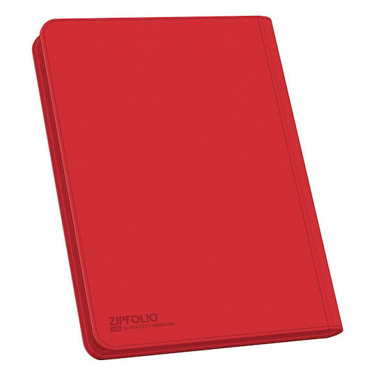 Ultimate Guard 8-Pocket Zipfolio XenoSkin Pro- Binder 4-Pocket Standard Size Red UGD010435