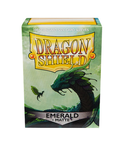 Dragon Shield Game Accessory Emerald Matte Sleeves Standard Size 100τμχ