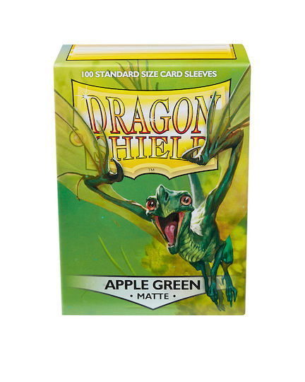Dragon Shield Card Sleeves Standard Size 100τμχ Matte Apple Green