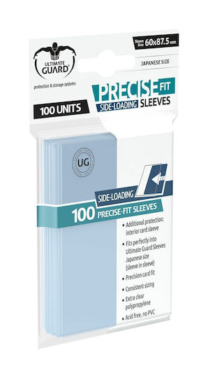 Ultimate Guard Precise Fit Japanese Inner Sleeve Japanese Size 100τμχ Clear UGD010481