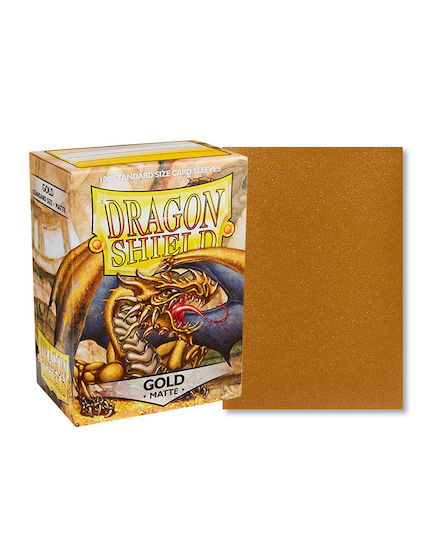 Dragon Shield Game Accessory Card Sleeves Matte Gold