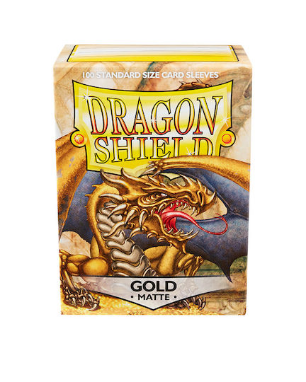 Dragon Shield Game Accessory Card Sleeves Matte Gold