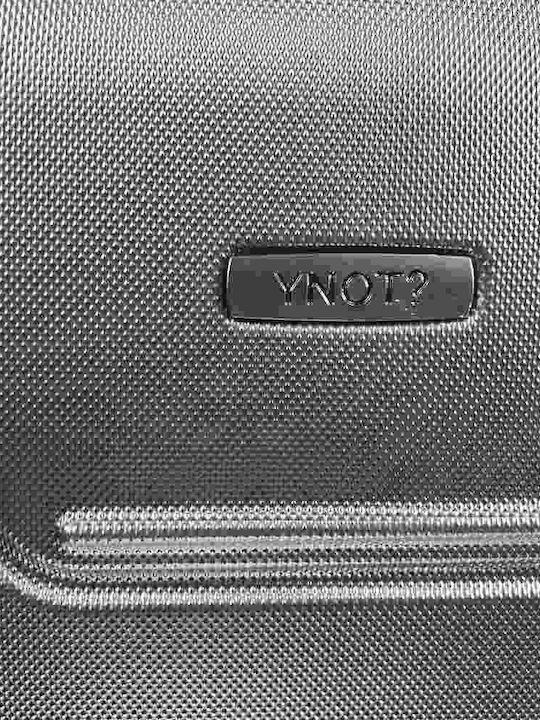 Y Not? Medium Hard Black Suitcase with 4 Wheels Height 64cm