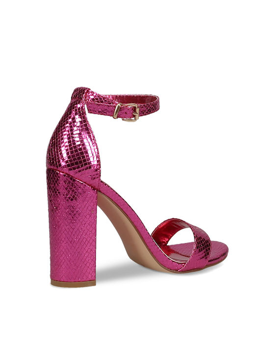 Damen Sandalen in Fuchsie Farbe