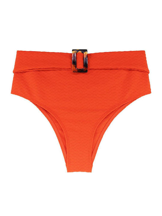 Sarawak Bikini Slip High Waist Coral