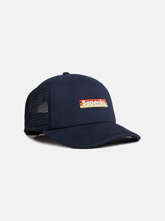 Superdry Vintage Trucker Cap Navy Blue