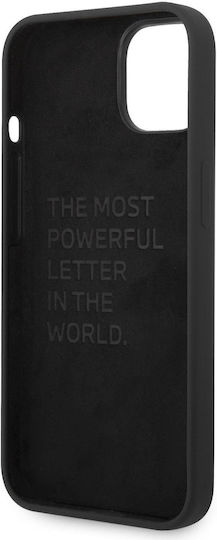 BMW Tricolor Back Cover Σιλικόνης Μαύρο (iPhone 14 Plus)