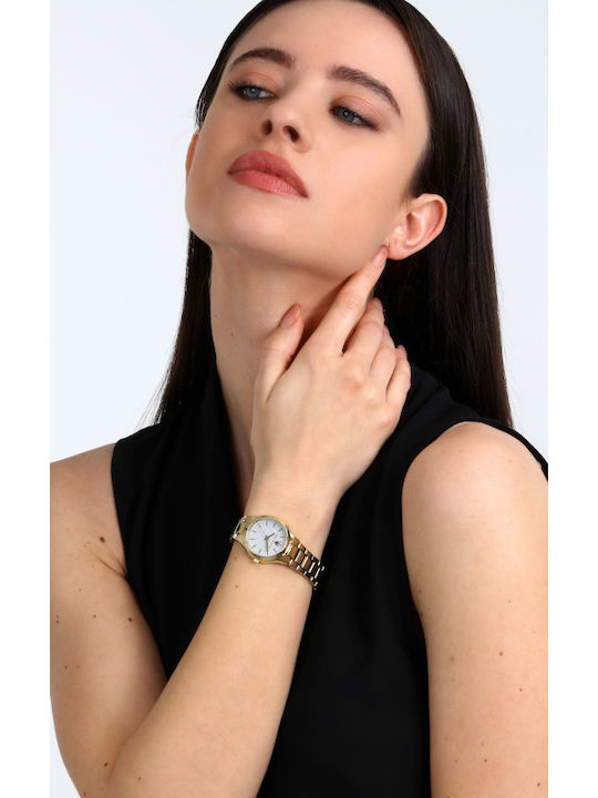 Maserati Attrazione Women's Watch with Gold Metal Bracelet