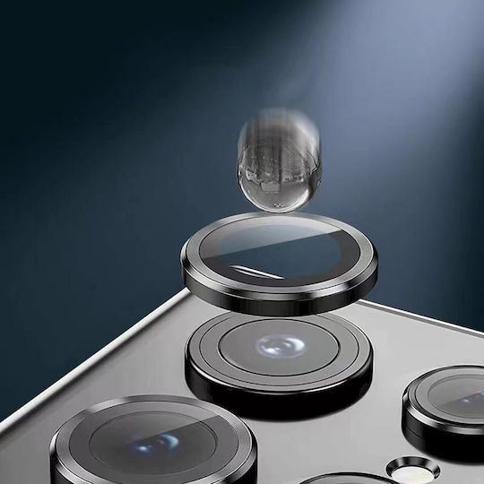 Hofi Camring Pro+ Kameraschutz Metallrahmen Black für das Galaxy S23+