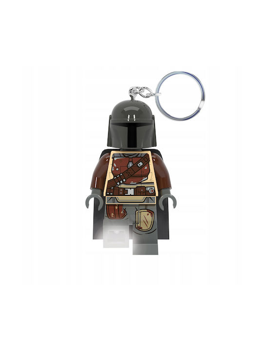 Lego Keychain Plastic cu LED Star Wars Mandalorian