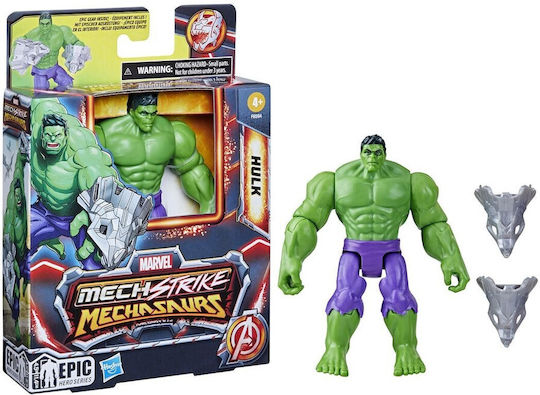 Action Figure Marvel Mech Strike Mechasaurus-Hulk Marvel Avengers Hulk for 4+ years old Years 11.4cm.