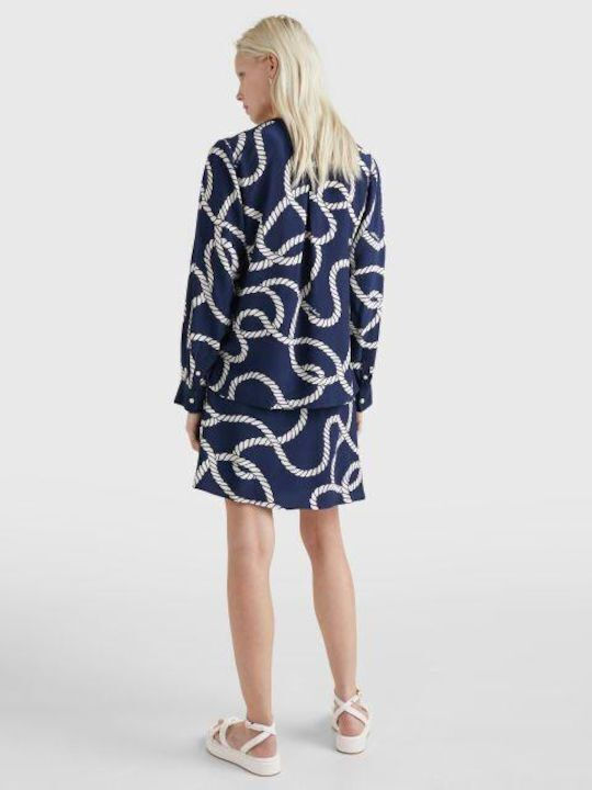 Tommy Hilfiger Mini Φούστα Φάκελος σε Navy Μπλε χρώμα