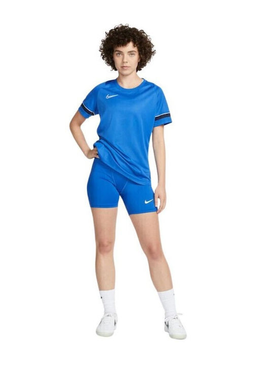 Dri-Fit Training Damen-Leggings-Shorts Formendefinition Blau
