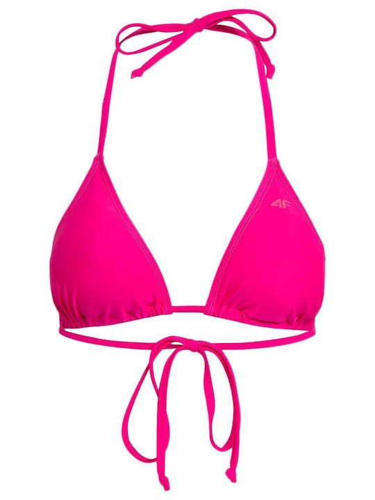 4F Triangle Bikini Top Pink