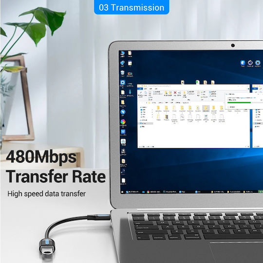Vention Converter USB-C male to USB-A female 1pcs CCSBB